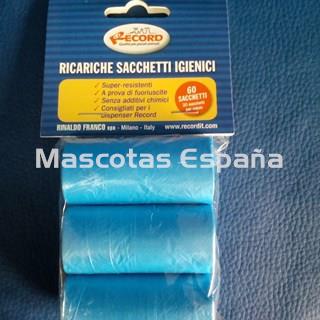 RECORD Bolsas Higiénicas Pack 3 Rollos AZUL - Imagen 1