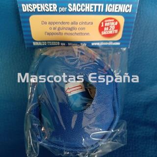 RECORD Dispensador Nylon Corazón (Azul) + Rollo 20 Bolsas - Imagen 1