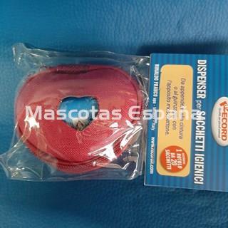 RECORD Dispensador Nylon Corazón (Rojo) + Rollo 20 Bolsas - Imagen 1