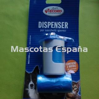 RECORD Porta Bolsas Cubo Con dos Rollos 20 Bolsas (Blanco) - Imagen 1