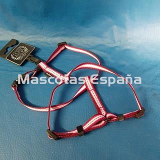 SAN DIMAS Arnés H Ajustable 10mm Rojo/Rosa - Imagen 1